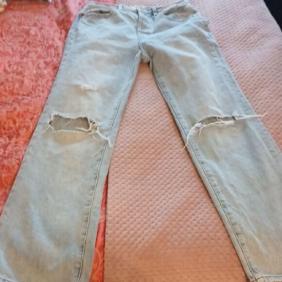 Pistola Distressed Light Blue Jeans - Picture 1 of 6